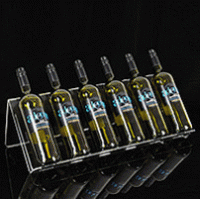 Acryl-Präsentationsständer BELLA für 6 Weinflaschen